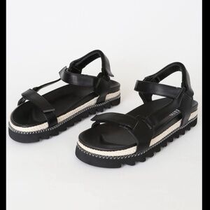 Lulus Sonnie Black Espadrille Sandals
